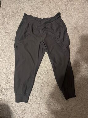 Green Athletic Jogger Pants with Side Pockets